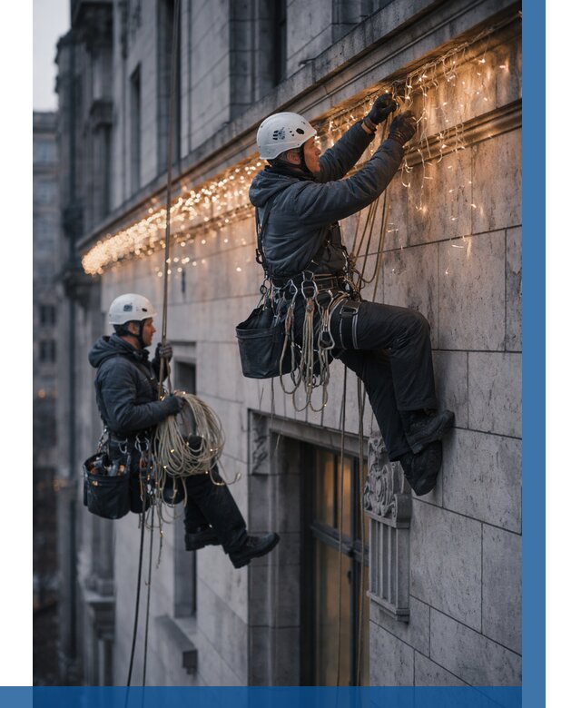 Монтаж новогодней иллюминации в Севастополе от 8773 р. | ВЫСОТНИК-Сев