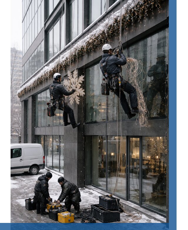 Демонтаж новогоднего оформления в Севастополе от 5677 р. | ВЫСОТНИК-Сев