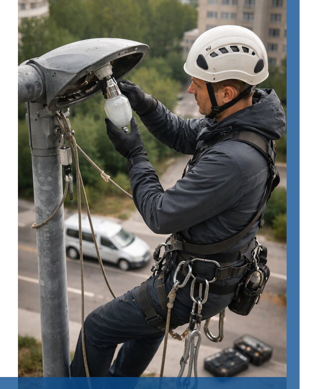 Замена ламп на высоте в Севастополе от 2580 р. | ВЫСОТНИК-Сев