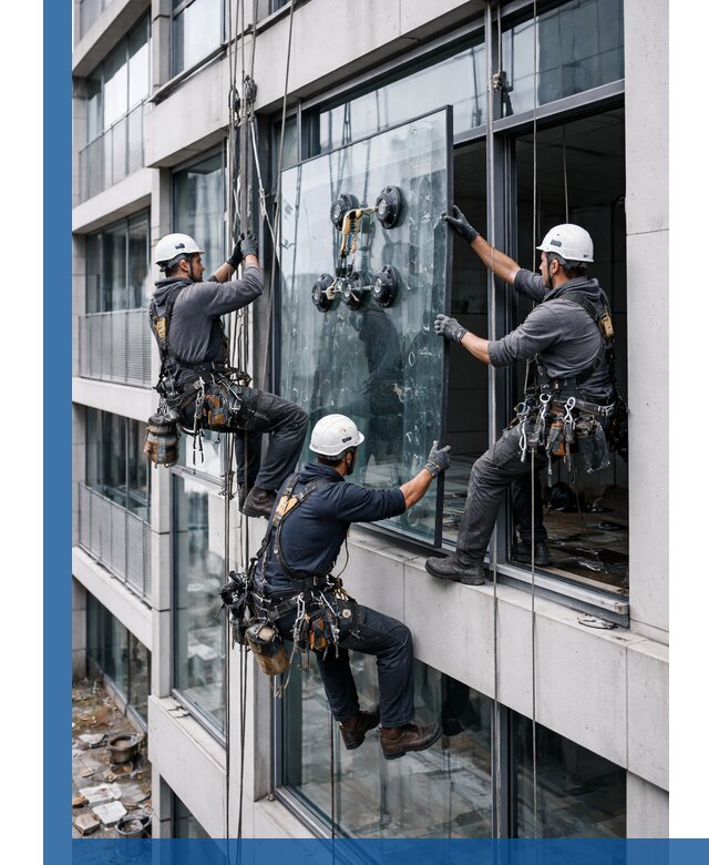 Фасадное остекление и монтаж витражей зданий в Севастополе под ключ
