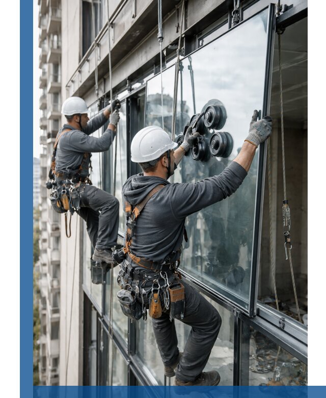 Витражное остекление фасадов и лоджий в Севастополе под ключ