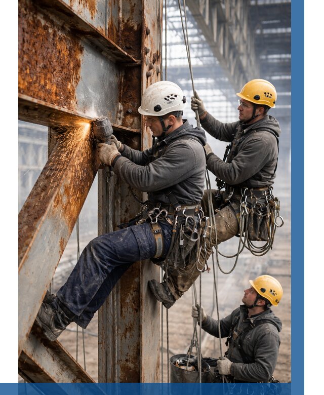 Зачистка металла от ржавчины в Севастополе от 361 р. | ВЫСОТНИК-Сев