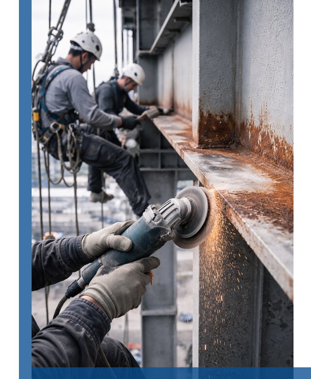 Зачистка металла от ржавчины и подготовка поверхностей в Севастополе