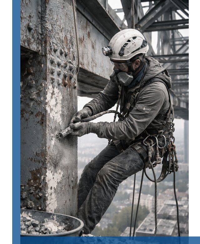 Удаление старой краски с металлических конструкций в Севастополе