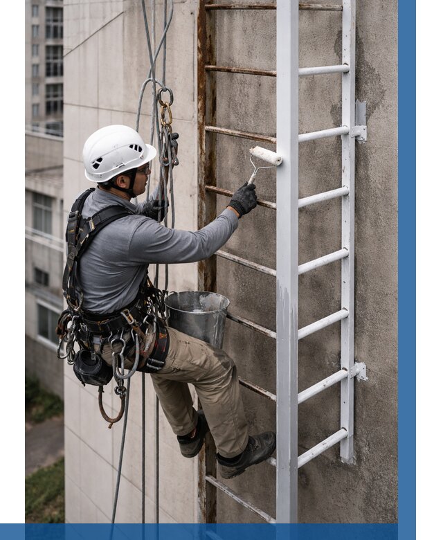 Покраска пожарных лестниц в Севастополе от 4644 р. | ВЫСОТНИК-Сев