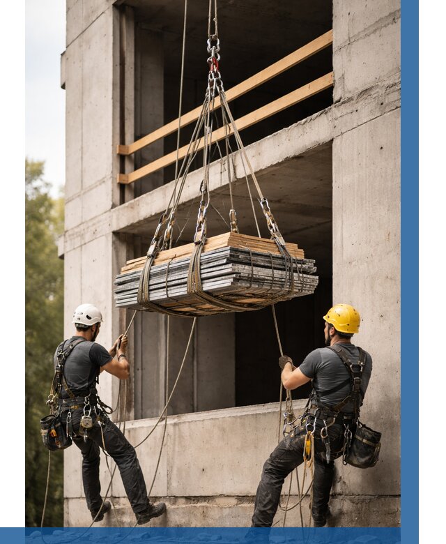 Подъем материала на этаж веревками в Севастополе от 1548 р. | ВЫСОТНИК-Сев