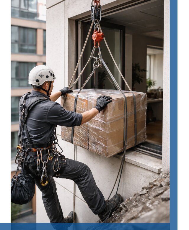 Подъем груза через окно в Севастополе от 4644 р. | ВЫСОТНИК-Сев