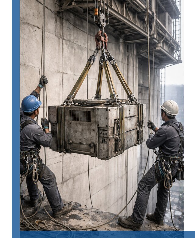 Такелажные работы на высоте, подъем и монтаж грузов в Севастополе