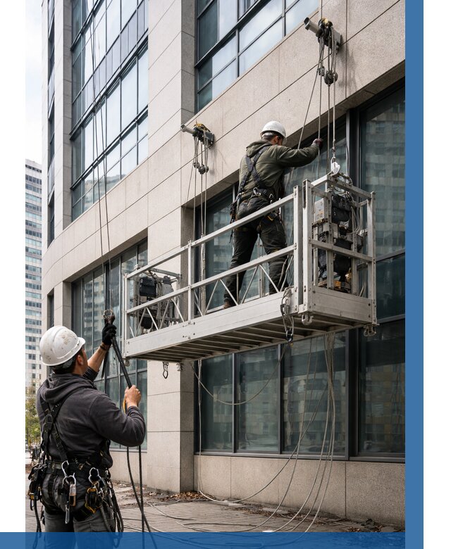 Монтаж и подъем фасадной люльки в Севастополе от 12385 р. | ВЫСОТНИК-Сев