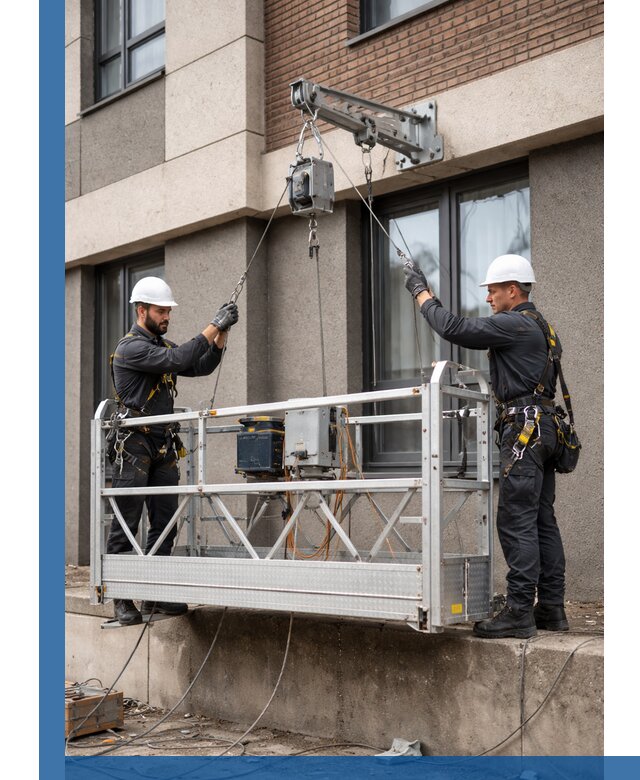 Монтаж и подъем фасадной люльки в Севастополе с гарантией безопасности