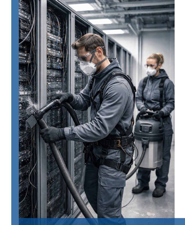 Обеспыливание серверной комнаты в Севастополе, профессиональная очистка