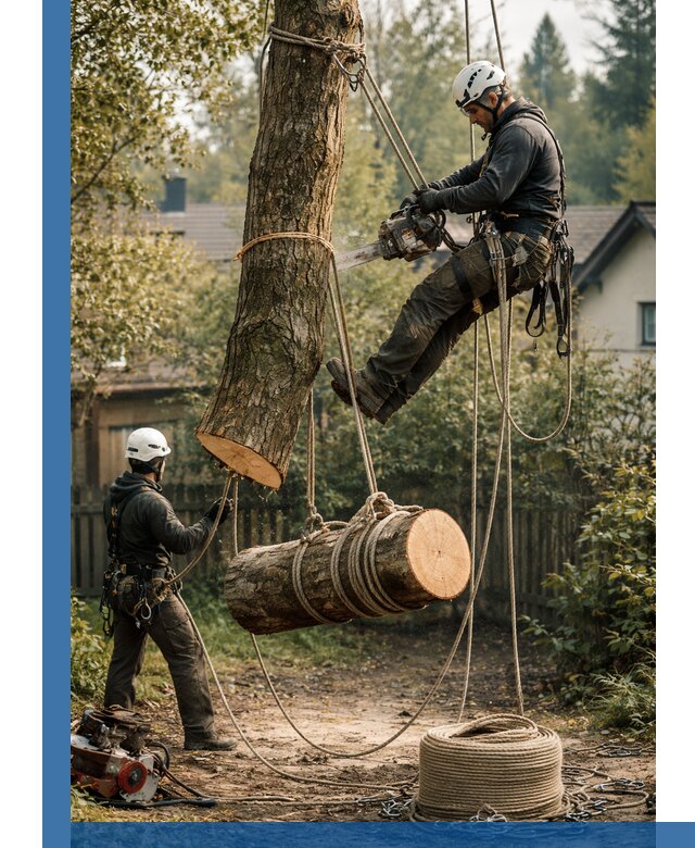 Валка деревьев частями в Севастополе, безопасно и аккуратно