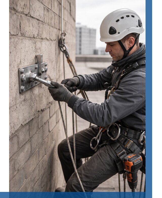 Установка анкерных точек в Севастополе от 3612 р. | ВЫСОТНИК-Сев