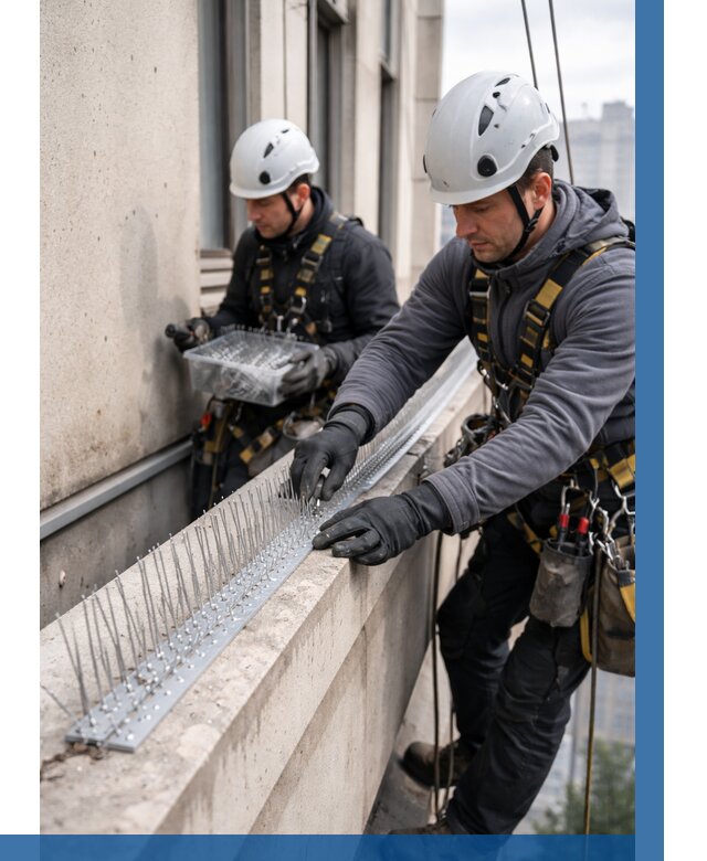 Установка шипов от птиц в Севастополе от 877 р. | ВЫСОТНИК-Сев